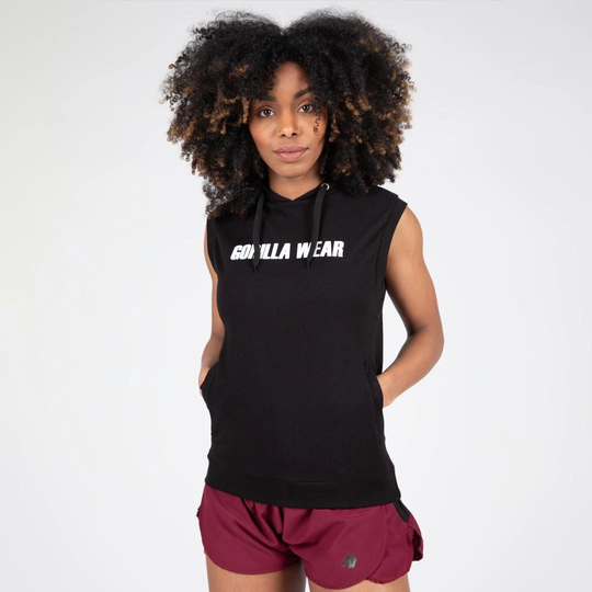 Gorilla Wear Virginia Sleeveless Hoodie Black