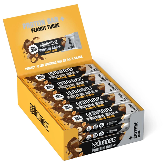 15 X Gainomax Protein Bar + Value 60 G Peanut Caffeine