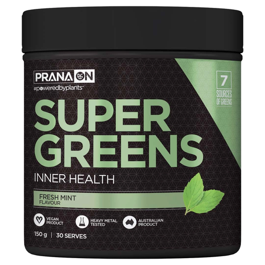 Pranaon Super Greens 150 G Fresh Mint