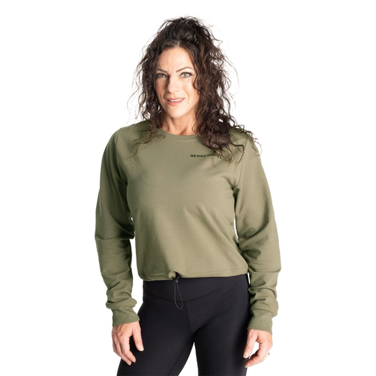 Better Bodies Empire Cropped Crew Washed Green Xl
