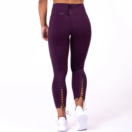 Nebbia Lace-up 7/8 Tights Burgundy S