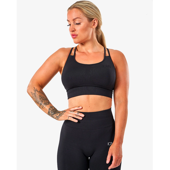 Icaniwill Define Seamless Sport Bra Black Xs