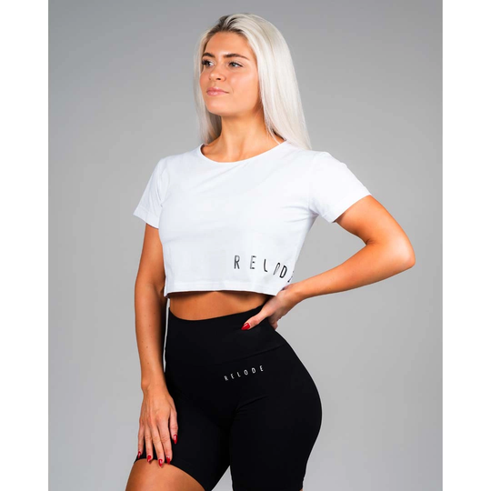 Relode Mercy Cropped T-shirt White L
