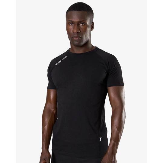 Icaniwill Mens Tri-blend Clean Tee Black S