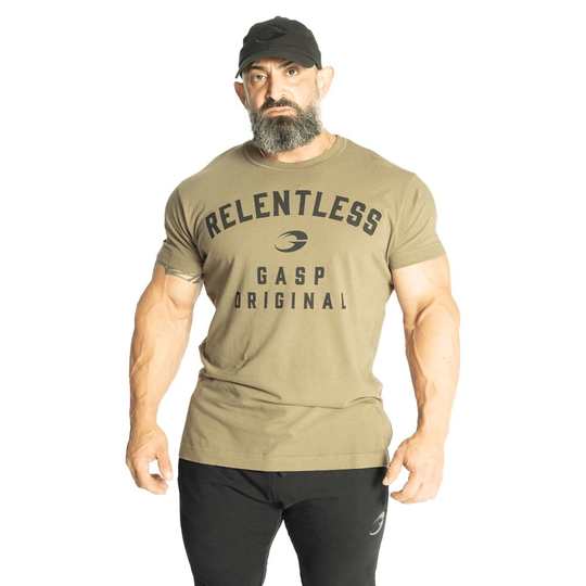 Gasp Relentless Skull Tee Washed Green L