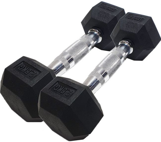 Corefit® Hexagon kiinteät käsipainot 2x 17,5 kg