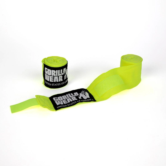Gorilla Wear Boxing Hand Wraps Yellow 2.5 M