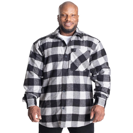 Gasp Heavy Flannel Shirt Grey/black Xxl
