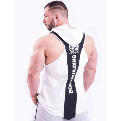 Nebbia Hardcore Hooded Tanktop White Xxl