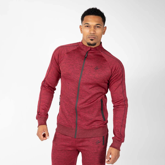 Gorilla Wear Wenden Track Jacket Burgundy Red