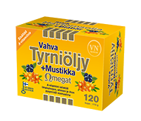 Vahva Tyrniöljy+Mustikka Omegat 120 kapselia