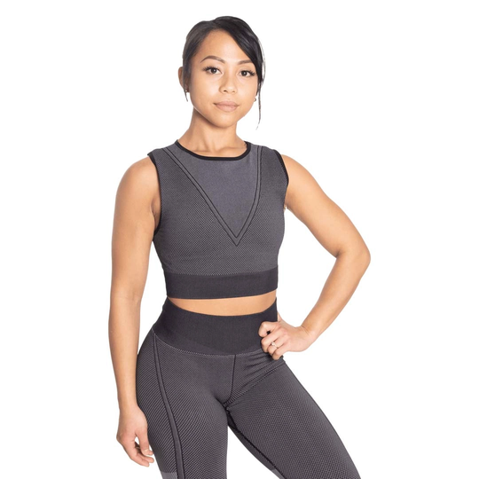 Better Bodies Roxy Seamless Top Black/grey L