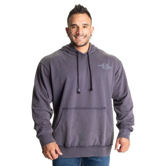 Better Bodies Washed Hoodie Acid Sky Blue Xl