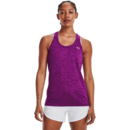 Under Armour Tech Tank - Twist Rivalry Strobe/metallic Silver M