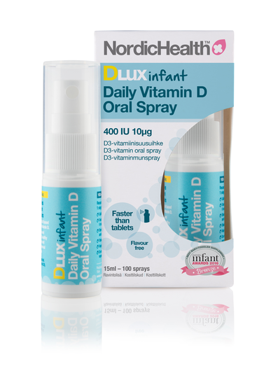 Nordic Health DLux Infant D3 10 mikrog 15 ml -suusuihke