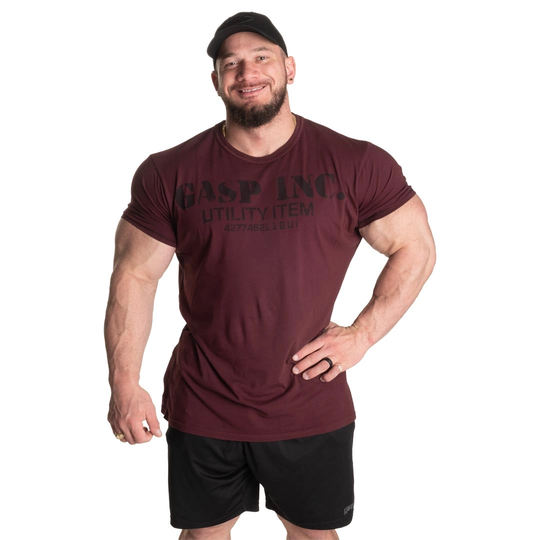 Gasp Basic Utility Tee Maroon M