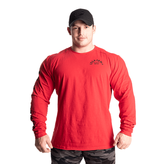 Throwback LS Tee, Chili Red