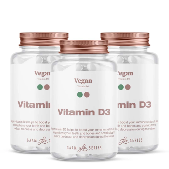 Gaam Vegan D3 180 Caps
