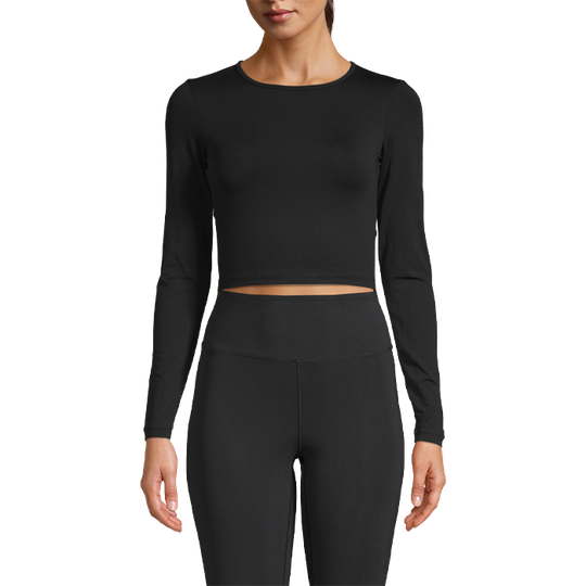 Crop Long Sleeve, Black
