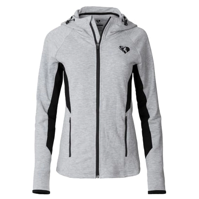 Womens Best Fit Zip Hoodie Grey/black L