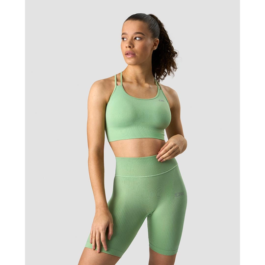 Icaniwill Ribbed Define Seamless Sports Bra Spring Green S