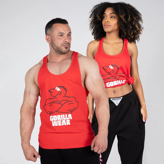 Gorilla Wear Legacy Stringer Red M