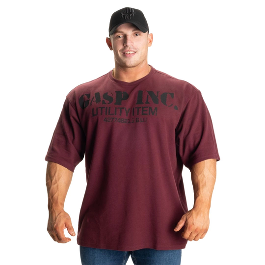 Gasp Iron Thermal Tee Maroon Xxl