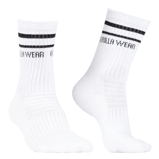Gorilla Wear Crew Socks White 43-47