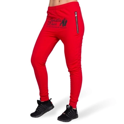 Gorilla Wear Celina Drop Crotch Joggers Red M
