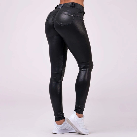 Nebbia Squat Proof Bubble Butt Pants Black Xs