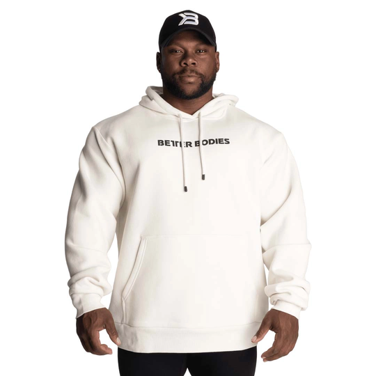 Better Bodies Logo Hoodie Off White L