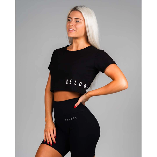 Relode Mercy Cropped T-shirt Black Xl