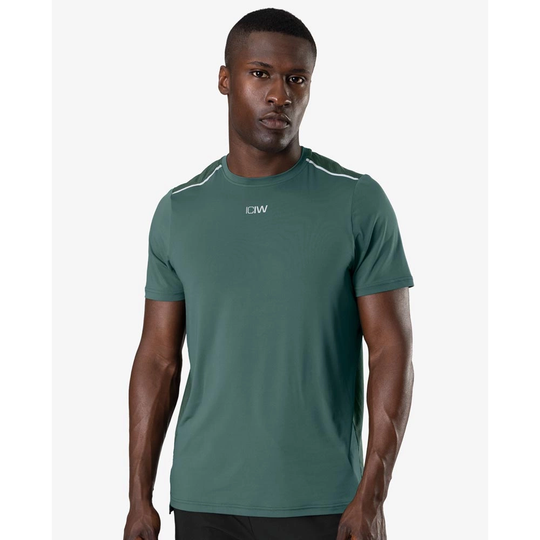 Icaniwill Mens Lightweight Training T-shirt Dk Green Xxl