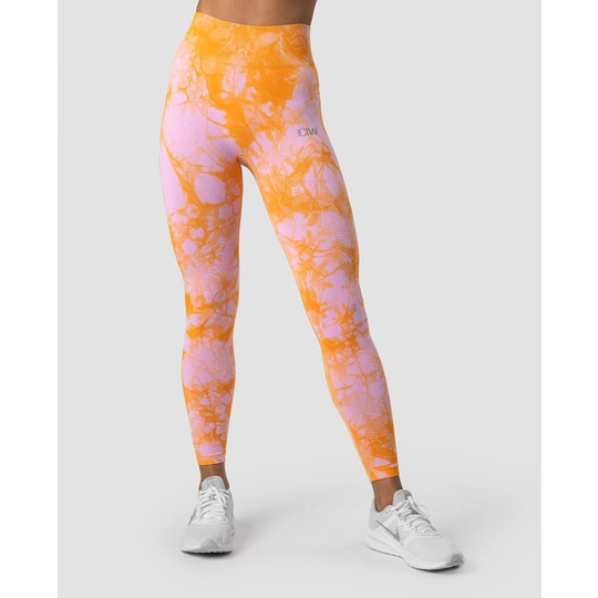 Icaniwill Define Seamless Tie Dye Tights Sunset Beach M