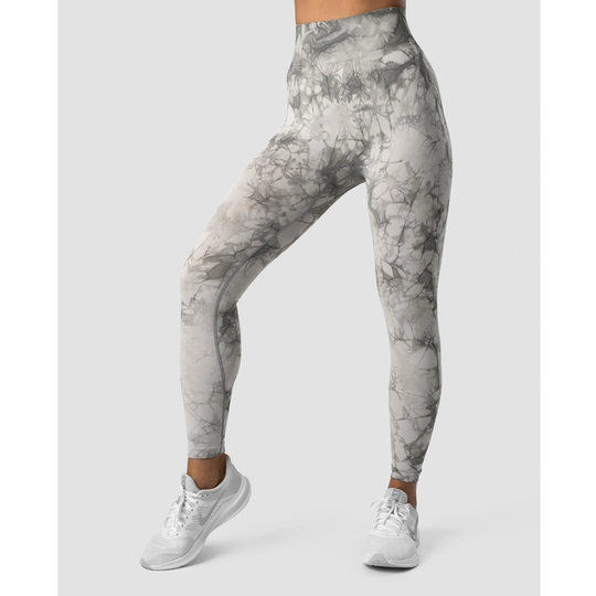 Icaniwill Define Seamless Tie Dye Tights Grey