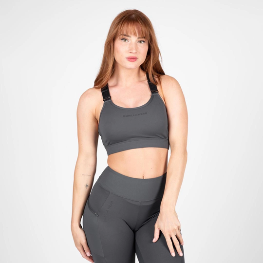 Gorilla Wear Monroe Sports Bra Grey M