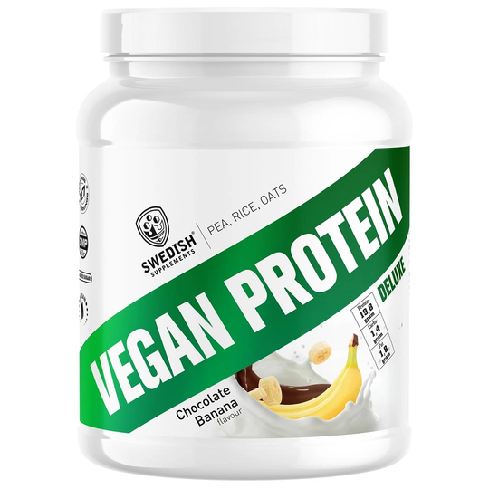 Swedish Supplements Vegan Protein Deluxe 750 G Chocolate Banana