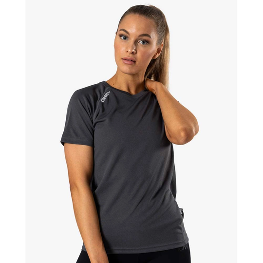 Icaniwill Mesh T-shirt Wmn Dark Grey Xs