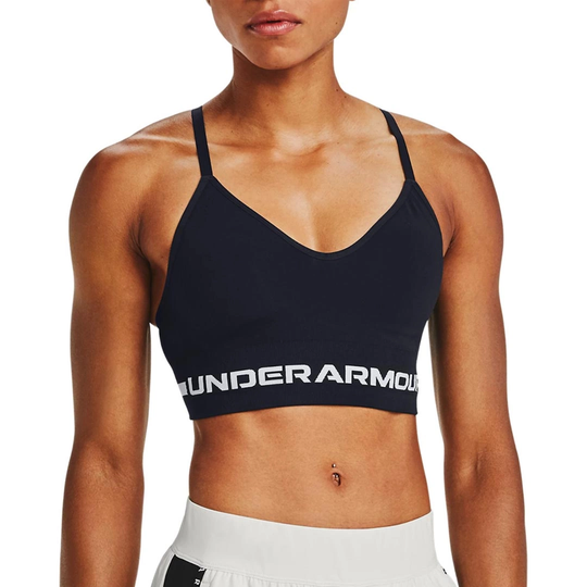 Under Armour Ua Seamless Low Long Sports Bra Black M