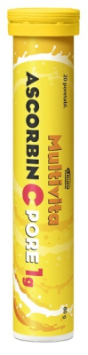 Multivita Ascorbin C Pore 1 g 20 poretablettia