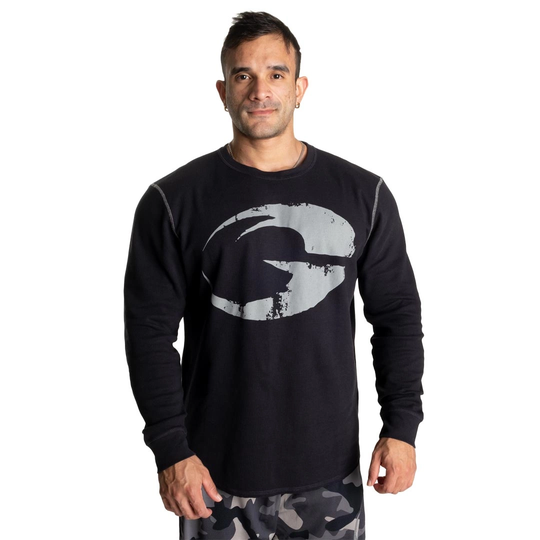 Gasp Thermal Logo Sweater Asphalt L