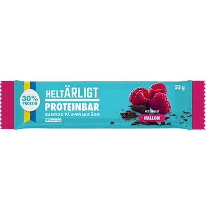 Heltärligt Proteinbar 55 G Hallon