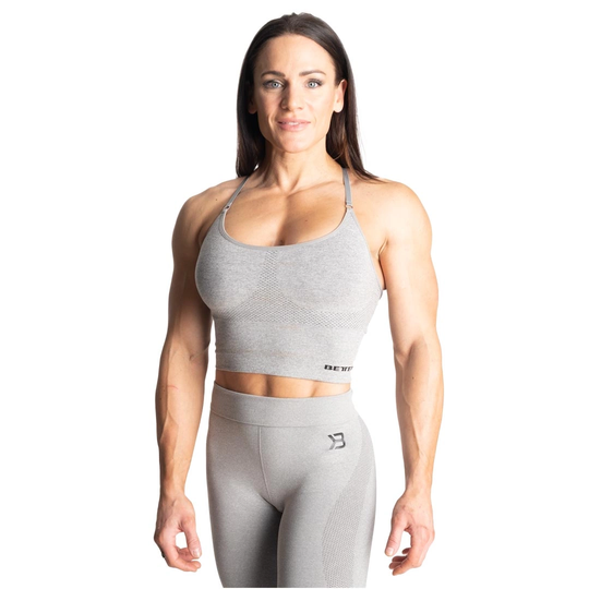 Better Bodies Astoria Seamless Bra Light Grey Melange L