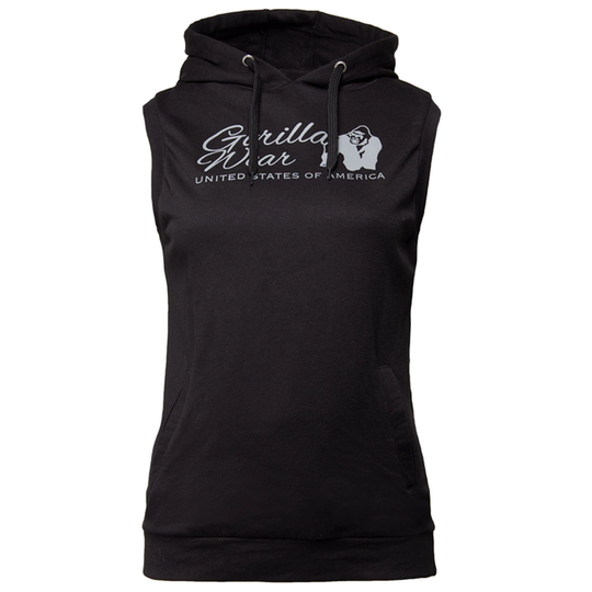Gorilla Wear Selma Sleeveless Hoodie Black S