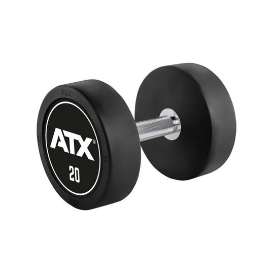 ATX® PRO-Style käsipaino logolla ja mustalla pohjalla 25 kg