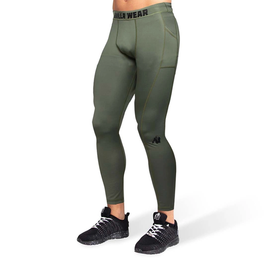 Gorilla Wear Smart Tights Army Green M