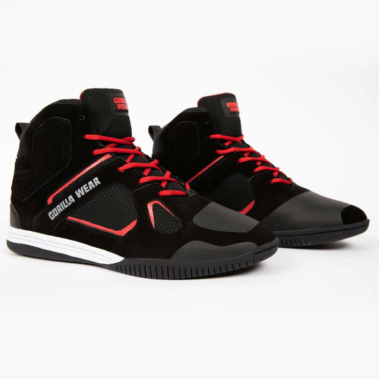 Gorilla Wear Troy High Tops Black & Red 36