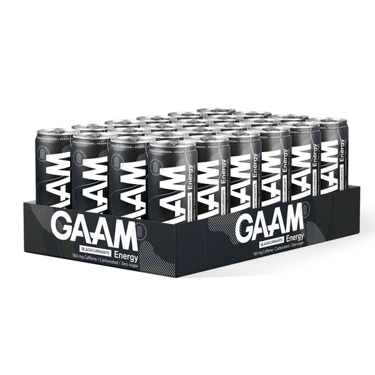 24 X Gaam Energy 330 Ml Blackcurrants