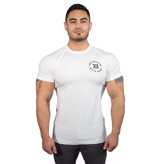 Better Bodies Gym Tapered Tee White M