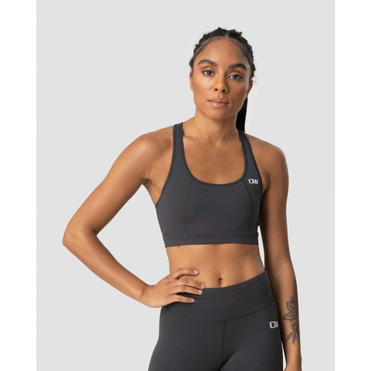 Icaniwill Classic Sports Bra Anthracite L